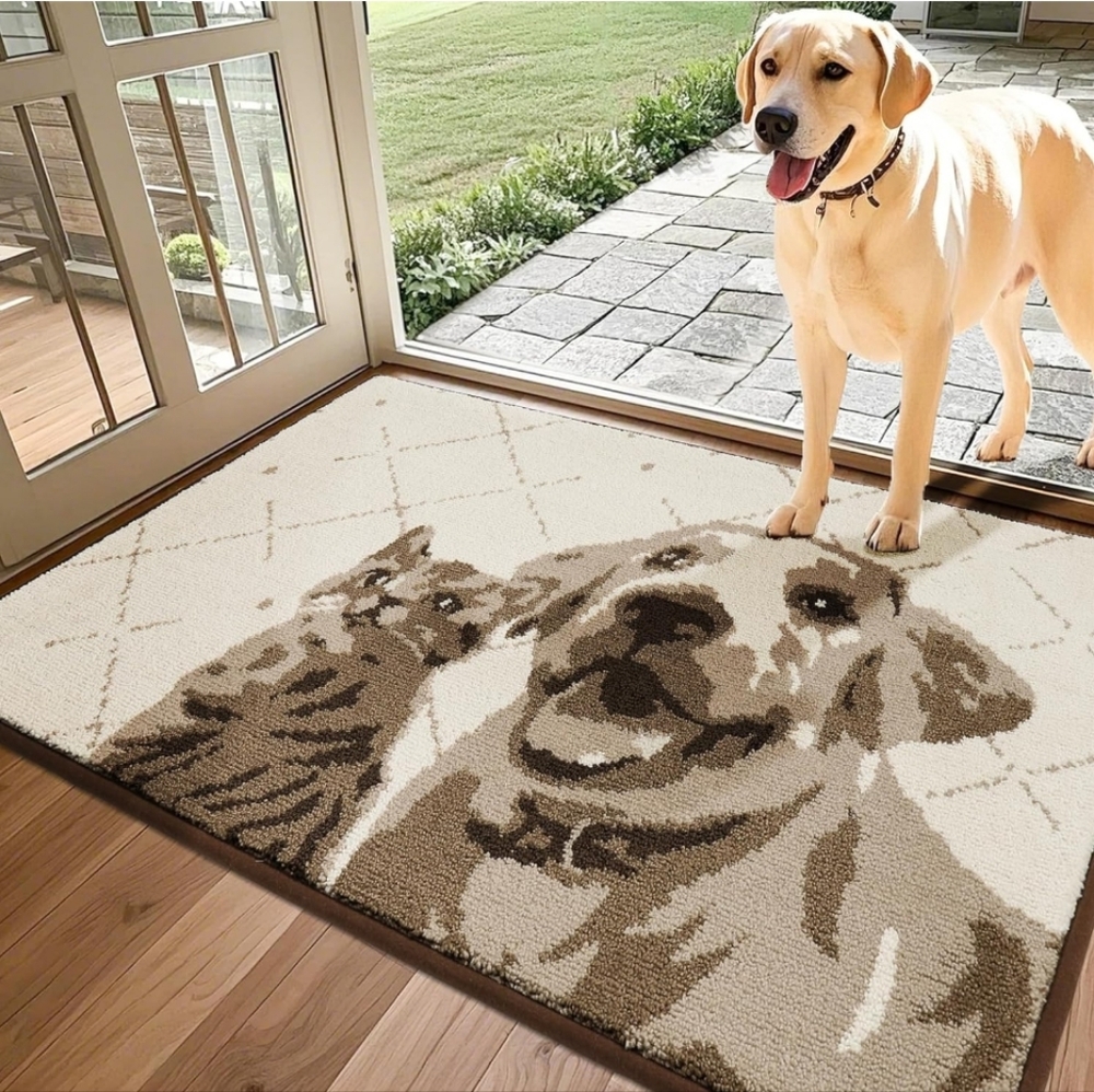 NEW Labrador Dog And Cat Rug Door Mat..36" X 24"